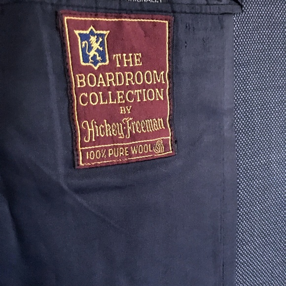 Hickey Freeman Vintage Men's Wool Blazer 38R Blue - Picture 6 of 8